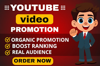 do organic youtube video and channel promotion