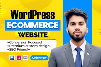 build ecommerce website or webshop with woocommerce online store