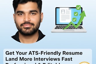 write ats friendly resume, CV and optimize linkedin