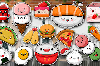 make cute and adorable stickers for you