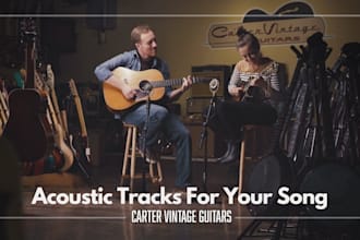 record dobro, mandolin, or acoustic guitar tracks for your song