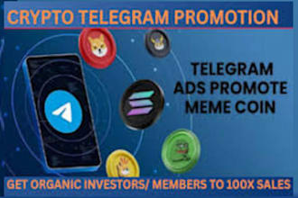 grow crypto telegram promotion, crypto telegram marketing, telegram subscribers