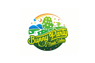 made glamorous colorful logo for a fun and wholesome game