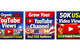 do organic USA youtube promotion and real USA video views
