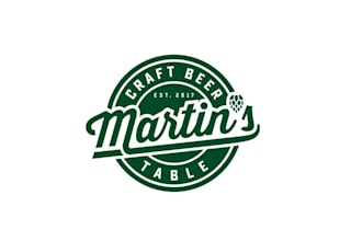 design outstanding craft beer table logo