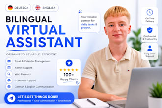 be your bilingual german and english virtual assistant