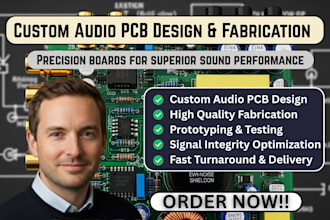 design and fabricate an audio pcb