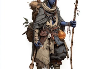draw a fantasy character for dnd, pathfinder, etc