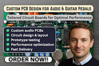 custom pcb design for audio devices, guitar effects pedal pcb