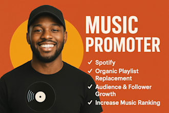 be your spotify music promoter for christmas music, songs and viral promotion