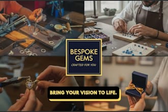 design 3d product mockups and visualization for jewelry, vases, coins, spa