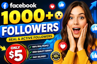 get you 1000 high quality facebook followers fast