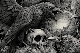 do best dark art illustration