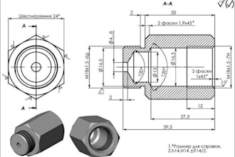 create 2d and 3d engineering drawings mechanical drawing  technical drawing