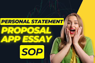 edit a professional sop, personal statement, or phd proposal