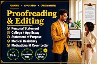 edit a professional sop, personal statement, or phd proposal
