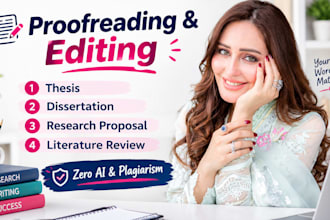 edit and proofread thesis, dissertation, and research proposal