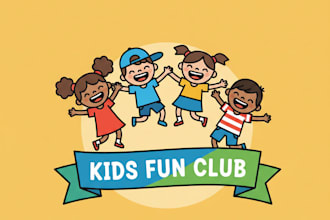 design a cute and fun kids logo