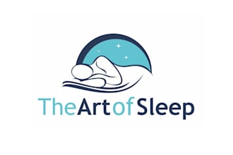 create a beautiful fantastic logo for the art of sleep