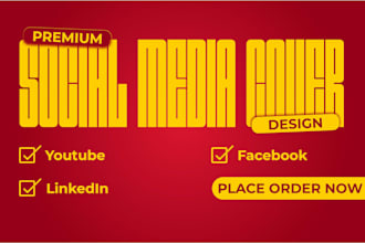 design professional social media covers and banners