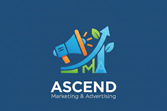 design a modern marketing and advertising logo for your brand