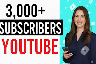 promote youtube channel to gain 3000 organic subscribers
