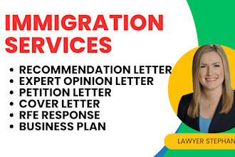 write recommendation letter and expert opinion for eb2 niw eb1a 01 visa