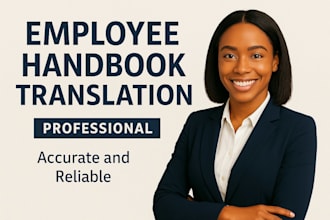 write edit translate employee handbook business contracts workbook and policies