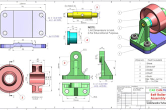 do solidworks cad design, mechanical drawing and electrical schematics