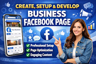 create setup and develop a business facebook page