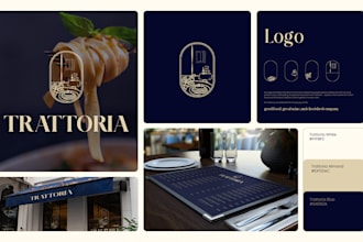 create a full branding package for your coffee shop or restaurant