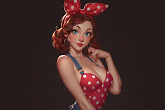 illustrate your pinup character