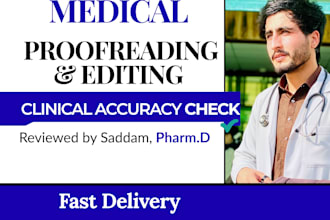 proofread medical content with clinical accuracy, evidence