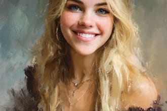 paint a real oil painting on canvas with free shipping
