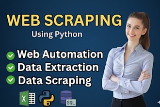 do python web scraping, data mining and web automation