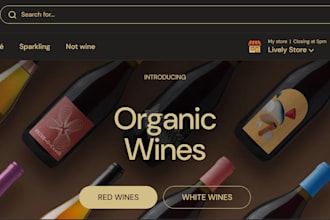 build wine shopify store wine website liquor store beverage website juice store
