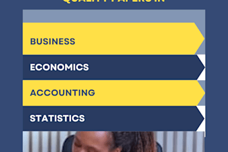 write business, economics, finance, accounting, statistics