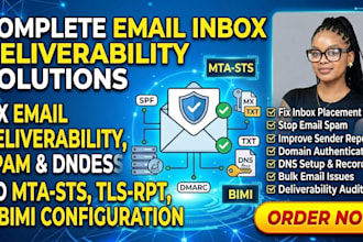 fix email deliverability spam junk dkim spf dmarc mta sts bimi mx dns records