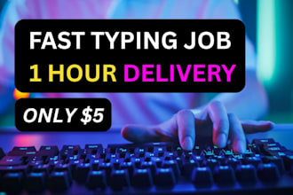 do rapid typing job, PDF to ms word, retype pages