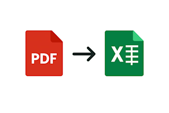 convert PDF or scanned images to excel with hundred percent accuracy