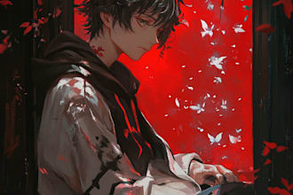 draw anime character an illustration and anime character