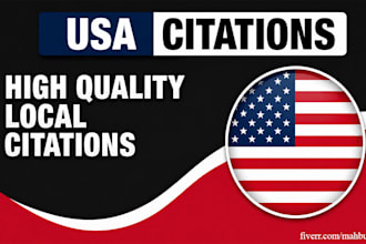 do 50 USA local citations backlinks for google local business seo