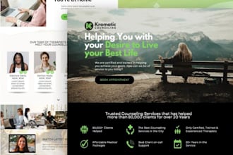 build a professional therapy, counselling and mental health website