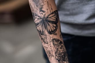 a tattoo design minimalist tattoo custom tattoo design