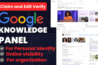 make google knowledge panel for person and brand