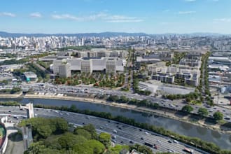 develop 3d urban community layout, multipurpose complex, cgi exterior landscape