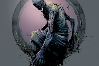 illustrate sketches of fantasy, scifi and horror characters