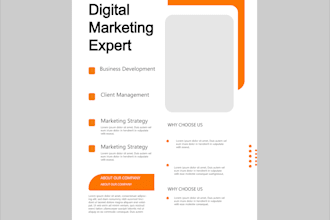design a modern business flyer, marketing flyer