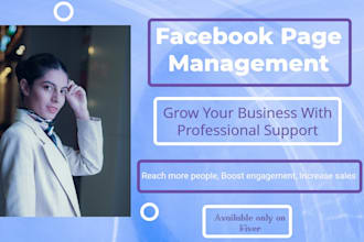 manage your facebook page professionally as your SMM