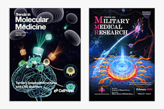 design scientific journal cover for publication